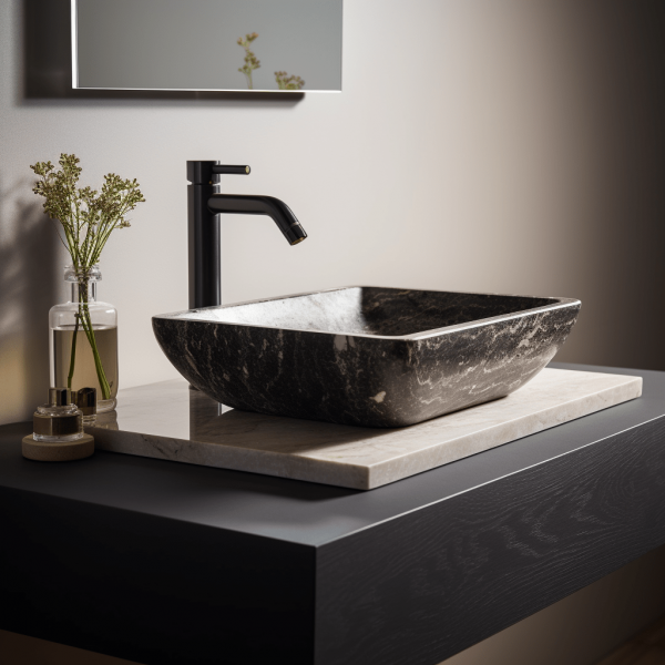 sqarue shape bainslana marble wash basin for contemporary style bathroom